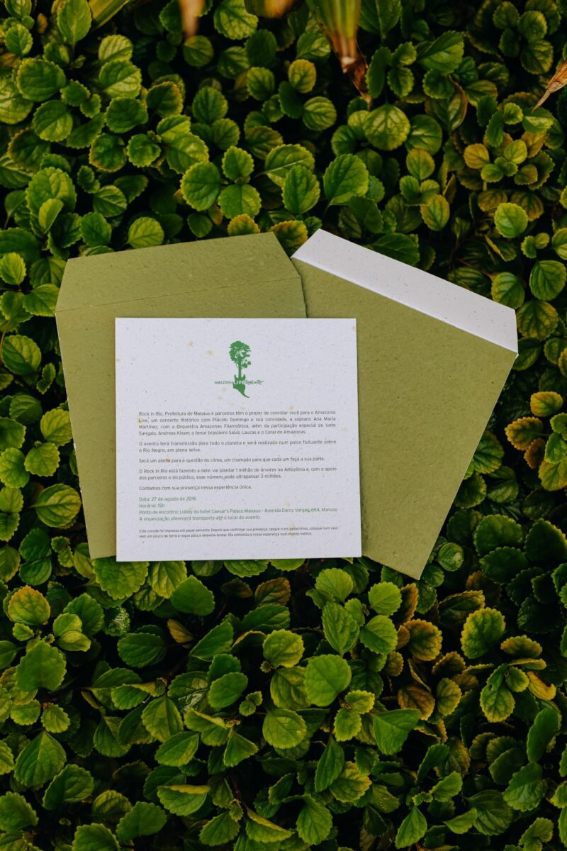 Convite com Envelope Sustentável | Papel Semente