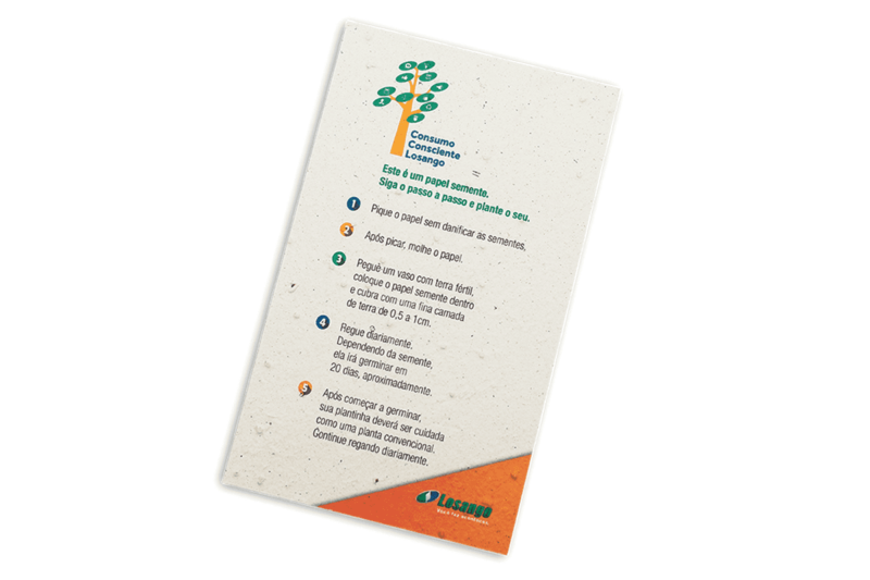 Flyer Curso Instrutivo - 100% Biodegradável - Papel Semente | flyer online