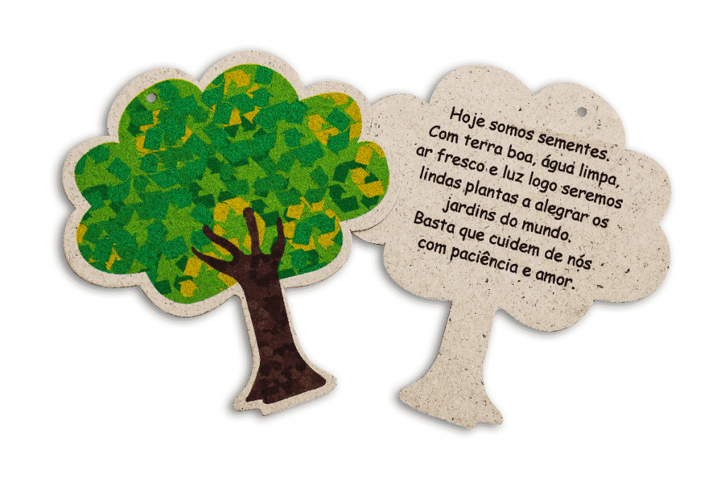 Papel Sustentável em Formato Personalizado Árvore
