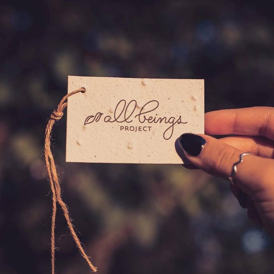 Tags Personalizados para roupas para a marca All Beings Project