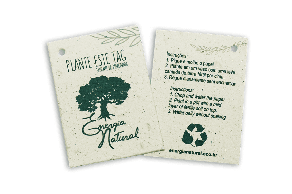 Tag Casamento: Faça tags plantáveis e ecológicas para sua festa