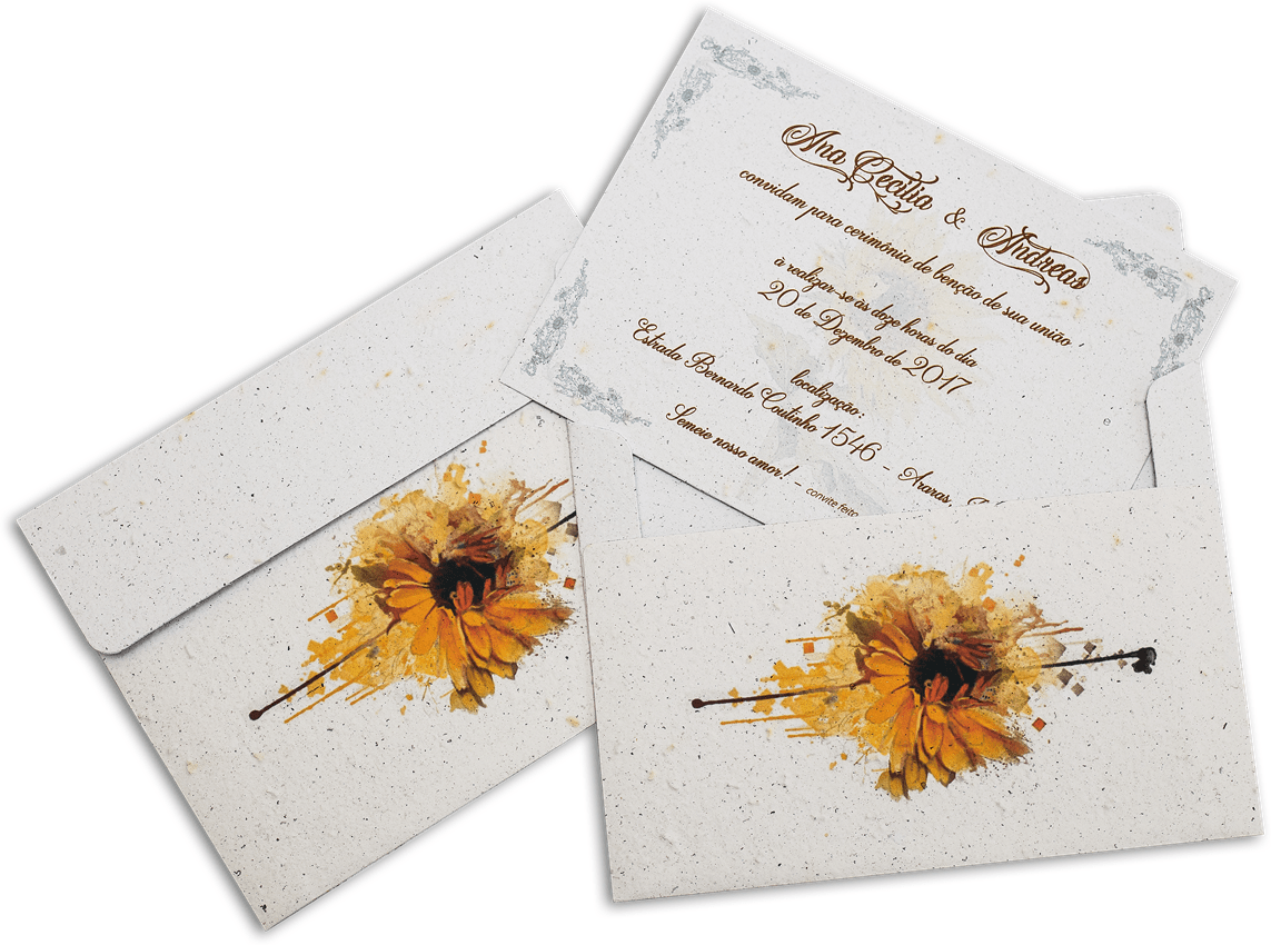 Envelope para Convite de Casamento: Conheça a Papel Semente