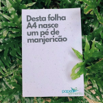 folhas plantáveis para crachá de papel personalizado