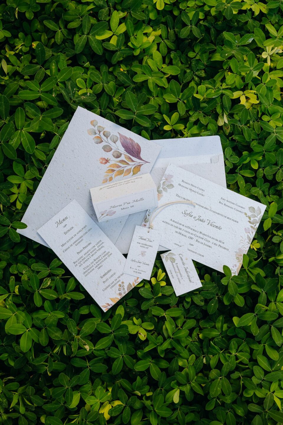 Kit Casamento Bárbara Botanical | Papel Semente