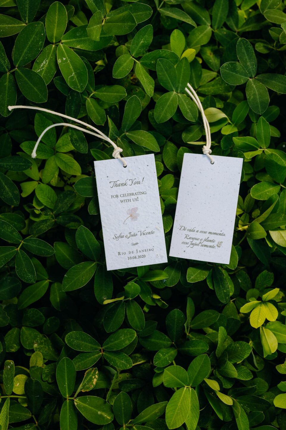 Tag de Casamento Bárbara Botanical | Papel Semente