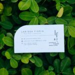 cartão de visita com papel reciclado