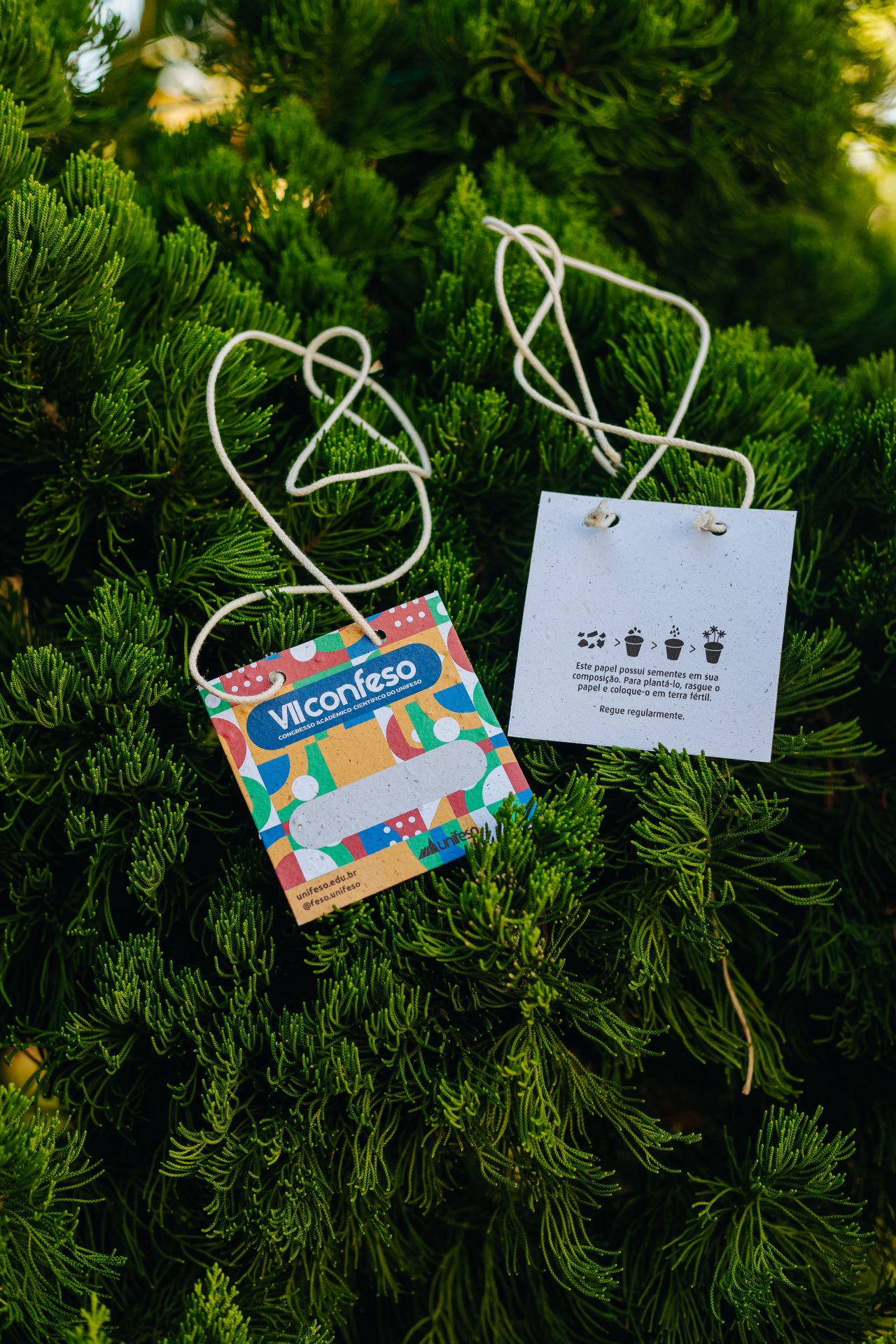 crachá para evento corporativo