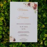 convite de casamento diferente