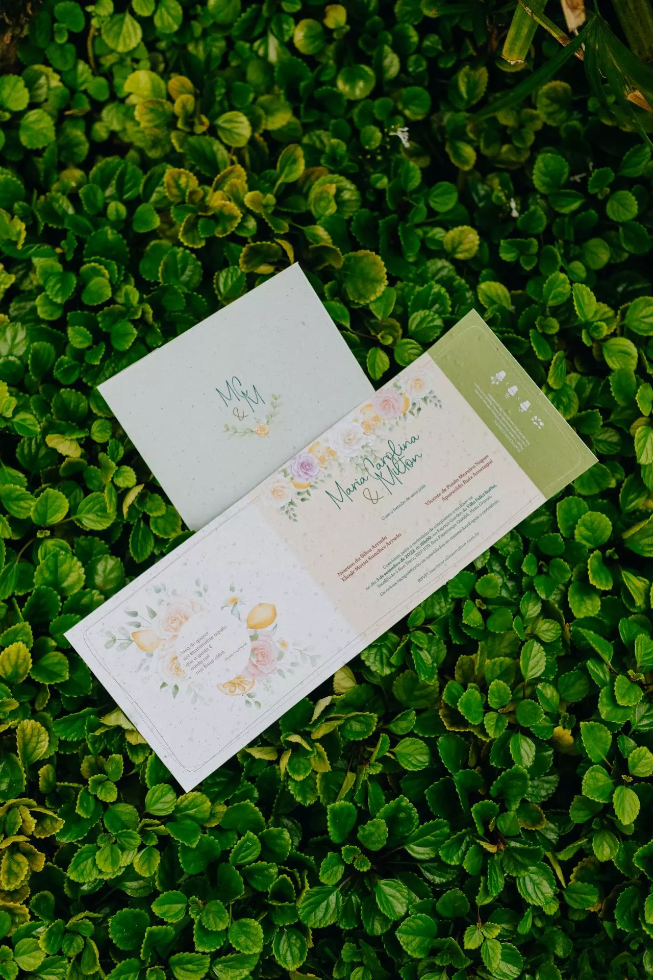 convite de casamento diferente