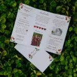 convite de casamento plantável