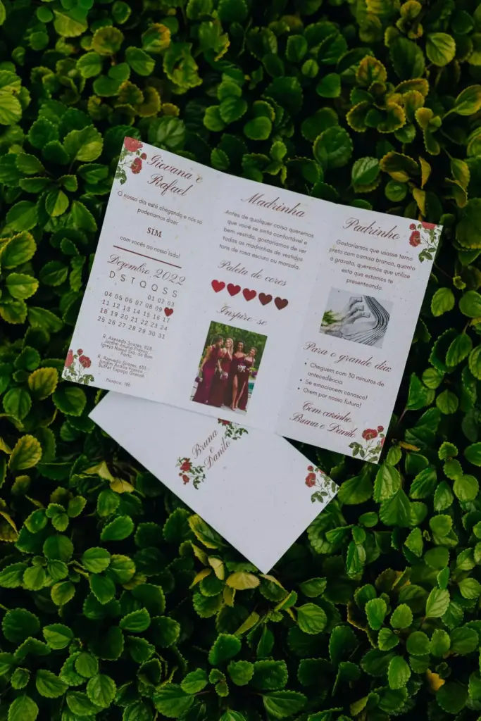 convite de casamento rústico