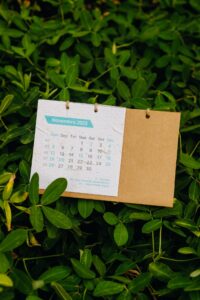 calendário de mesa