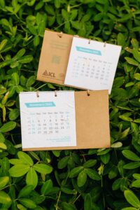 calendário de mesa personalizado